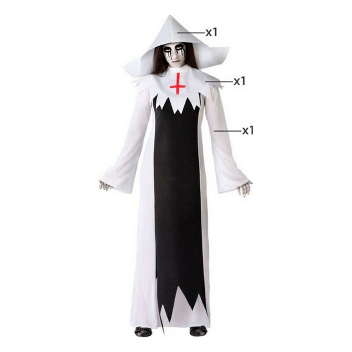 Costume per Adulti Multicolore Zombies (3 Pezzi)